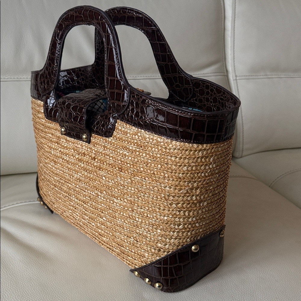 Lilly Pulitzer Lace Ivy Straw Tote Bag - Picture 17 of 17